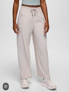 Outdoor Voices Pale Taupe Wide-Leg Drawstring Pants